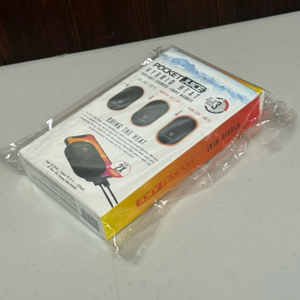 Hybrid Heat Portable Charger and Hand Warmer - Classic Black